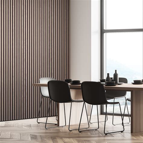 Acoustic Slat Wood Wall Panel .
